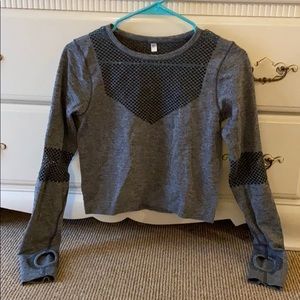 Target Brand Grey Croptop Athletic Top